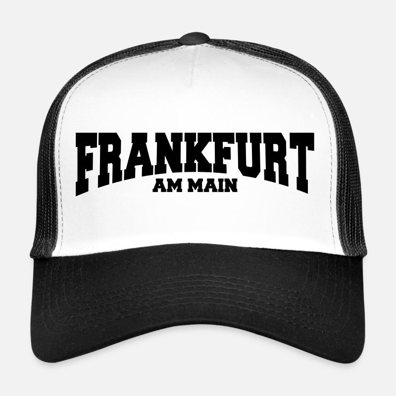 Frankfurt am Main - Casquette trucker  - blanc/noir