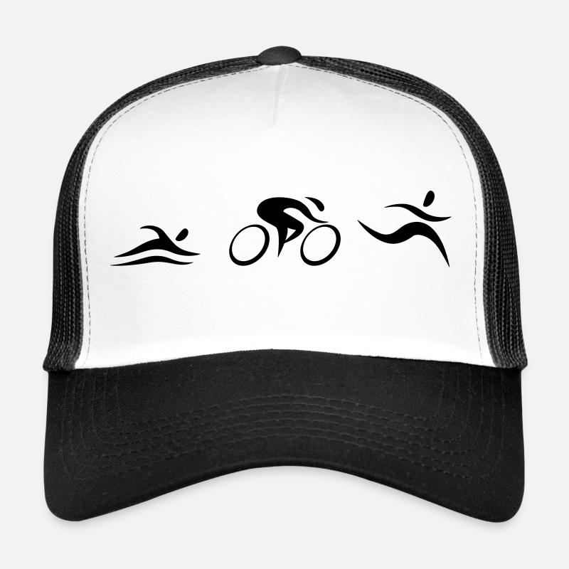 Triathlon - Trucker Cap - Weiß/Schwarz