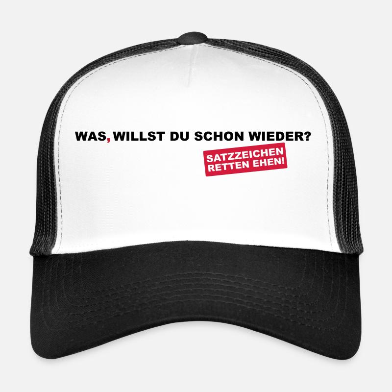 Satzzeichen retten Ehen! Trucker Cap