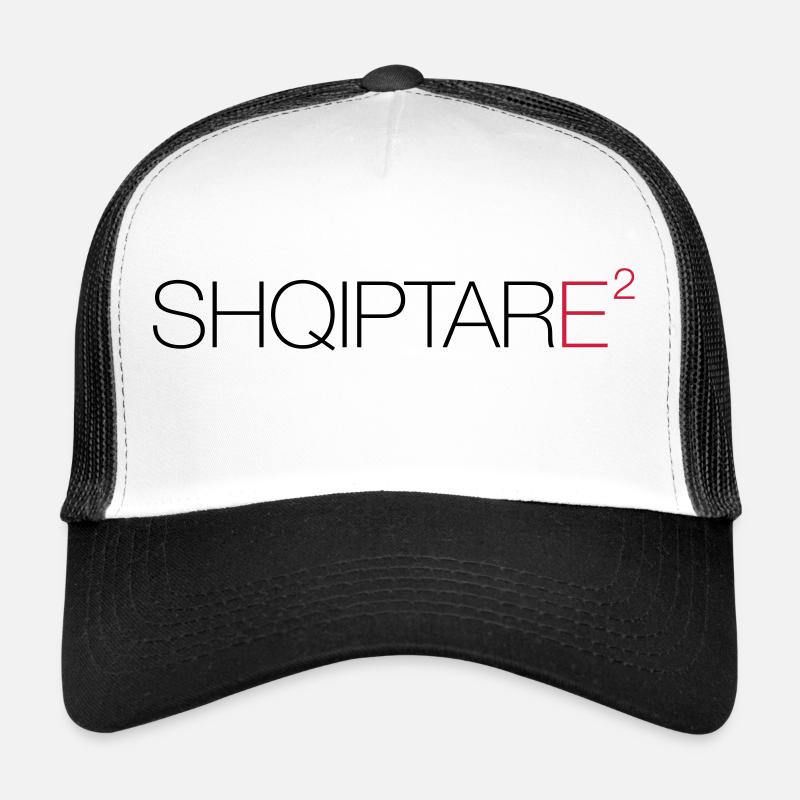 SHQIPTARE - Casquette trucker  - blanc/noir