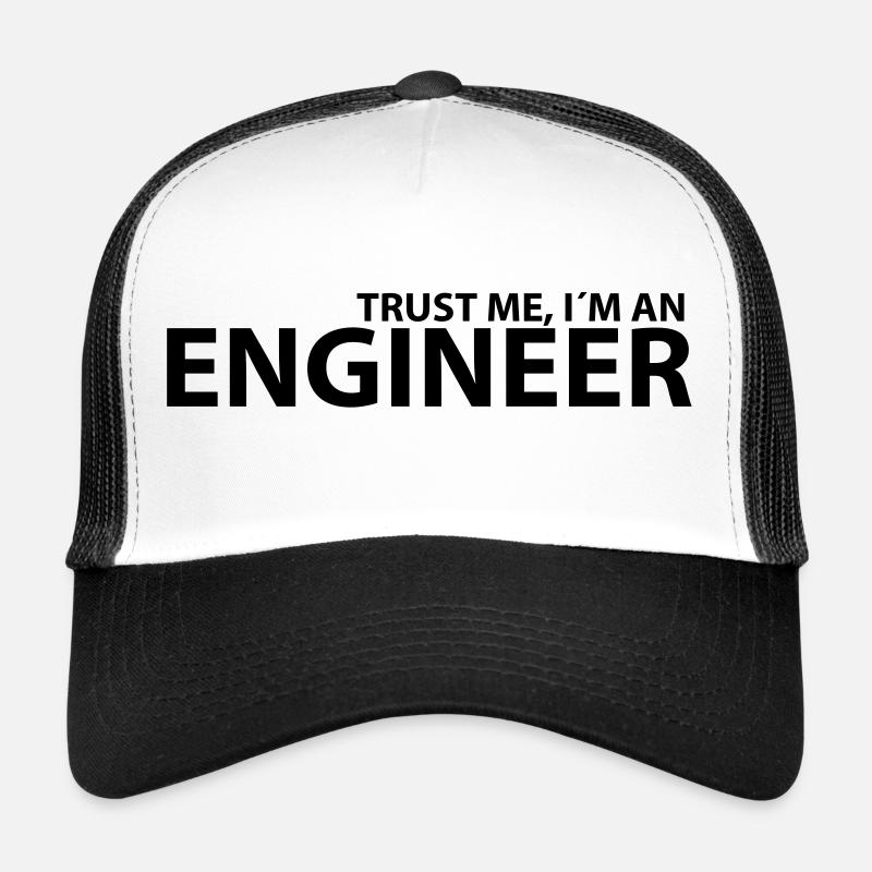 engineer - Trucker Cap - white/black