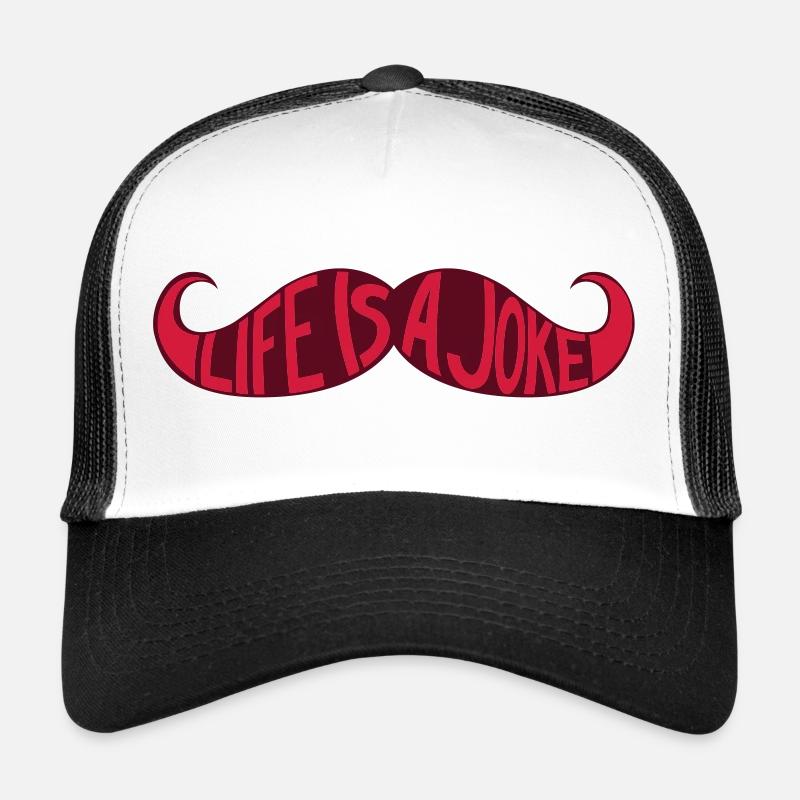 Moustache - Life is a joke Casquette trucker 