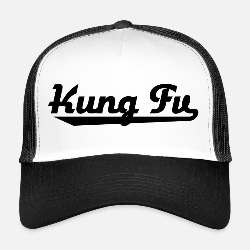 Kung Fu - Trucker Cap - Weiß/Schwarz