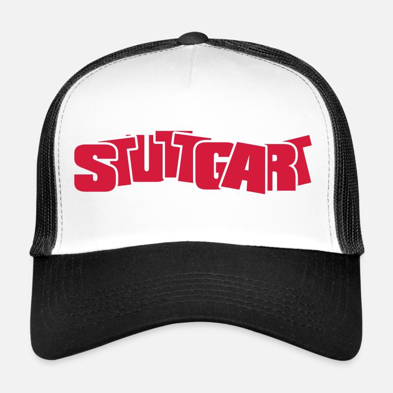 Stuttgart - Trucker Cap - Weiß/Schwarz