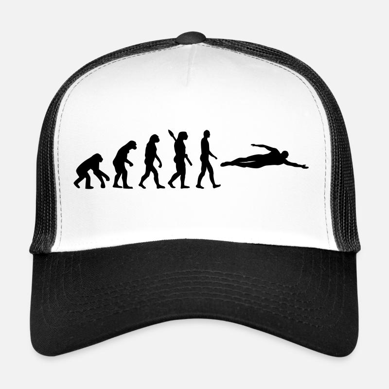 Evolution Schwimmen - Trucker Cap - Weiß/Schwarz