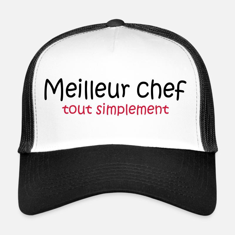 Meilleur chef tout simplement - Trucker Cap - white/black