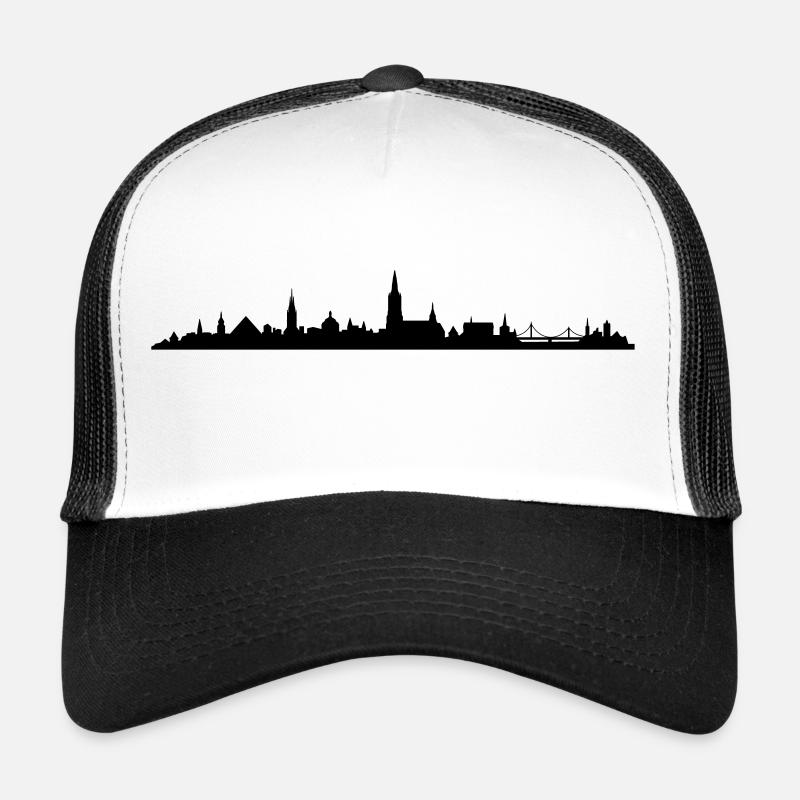Skyline Ulm - Trucker Cap - Weiß/Schwarz