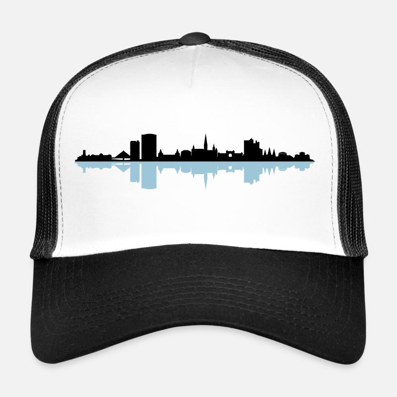 Skyline - Bonn - Trucker Cap - Weiß/Schwarz
