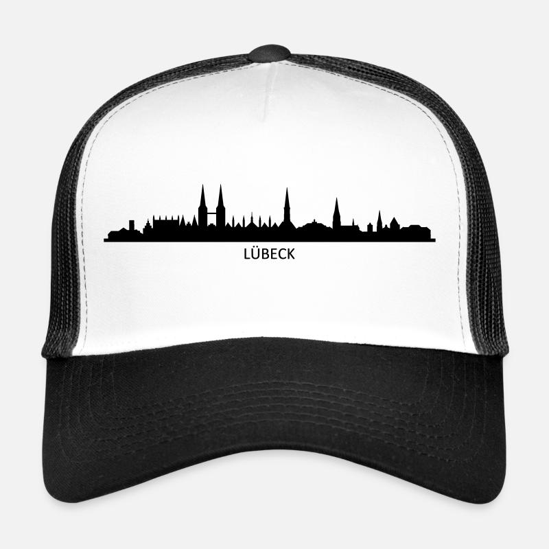 Skyline - Lübeck - Trucker Cap - Weiß/Schwarz