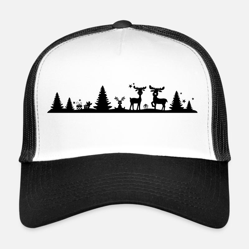 Weihnachten - Elche Wald Trucker Cap