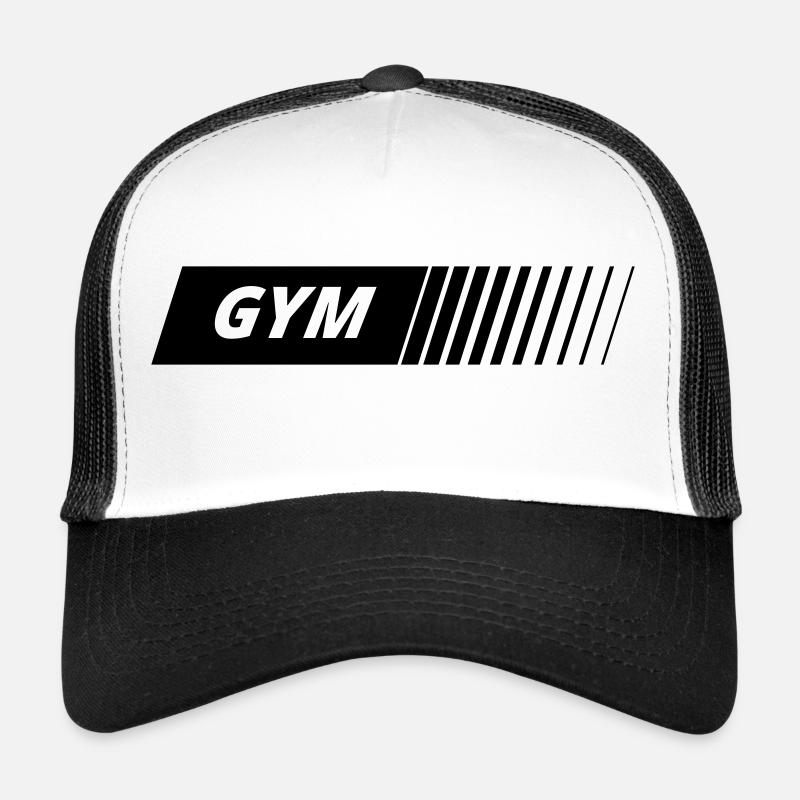 Gym Logo Racing Trucker Cap