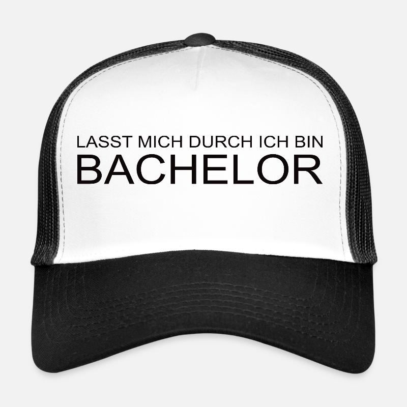Bachelor - Trucker Cap - Weiß/Schwarz