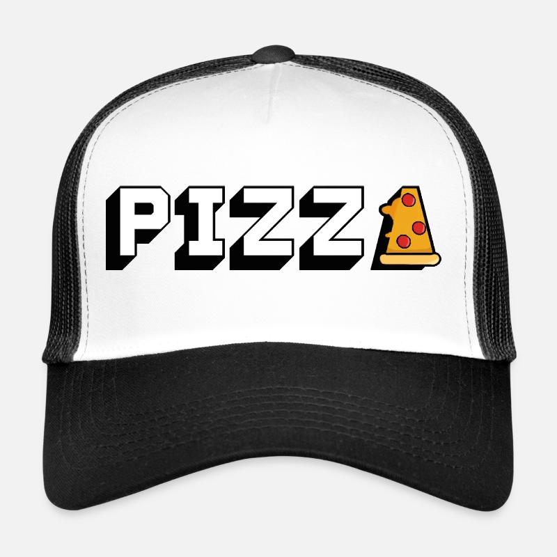 Pizza - Casquette trucker - blanc/noir