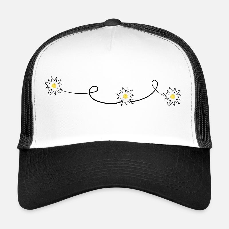 Edelweiss - Trucker Cap - Weiß/Schwarz