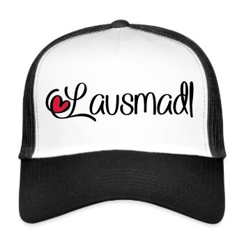 Lausmadl - Trucker Cap - Weiß/Schwarz - Vorne