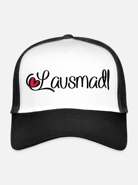 Lausmadl - Trucker Cap - Weiß/Schwarz