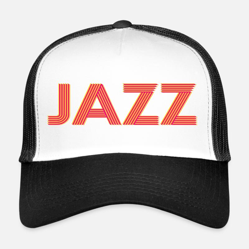 Jazz - Casquette trucker  - blanc/noir
