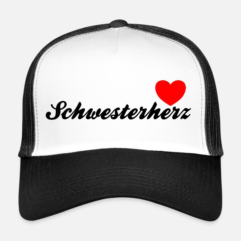 Schwesterherz | Black Trucker Cap