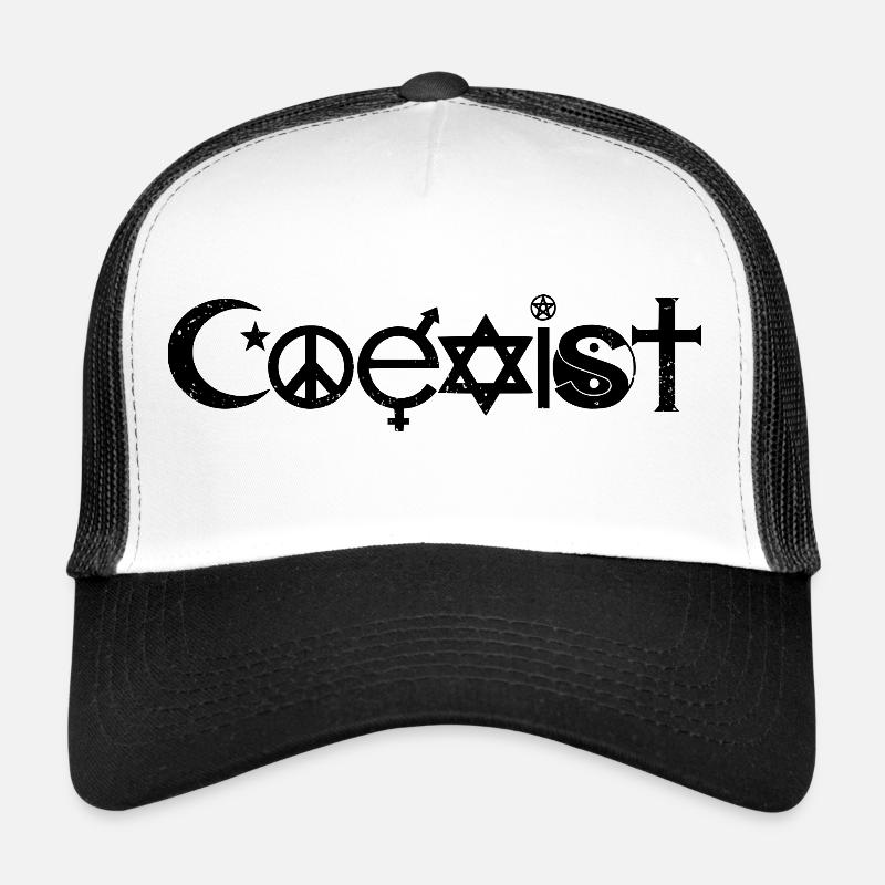 Coexist - Trucker Cap - Weiß/Schwarz