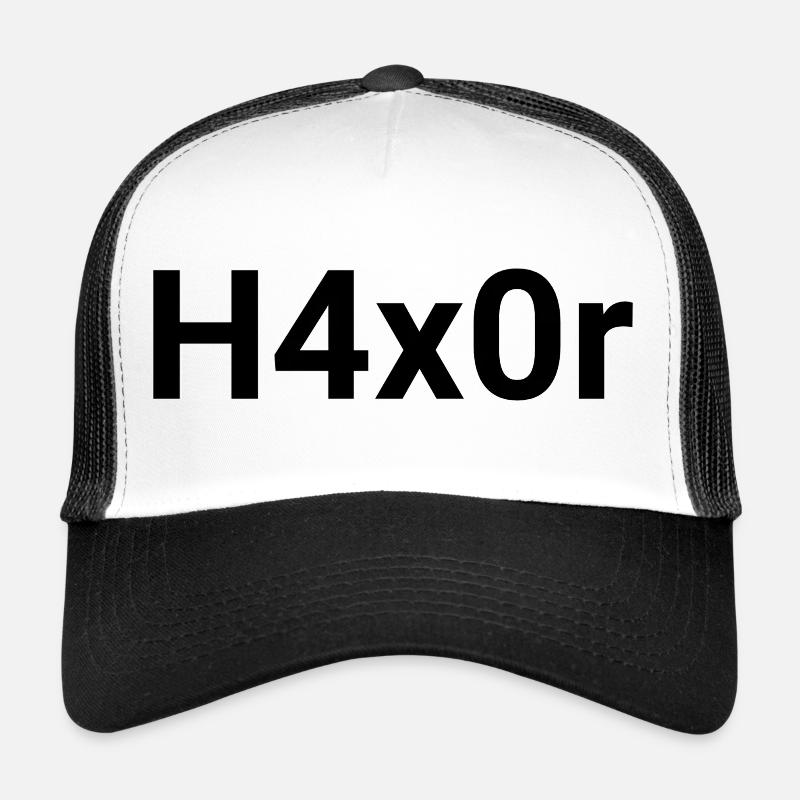 H4x0r | Design de Hacker 2.0 Casquette trucker 