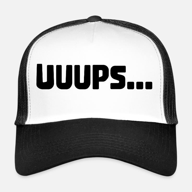 Oops - Trucker Cap - white/black