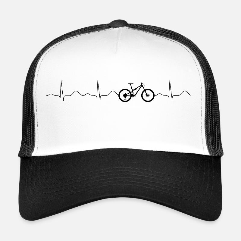 MTB Herzschlag - Trucker Cap - Weiß/Schwarz