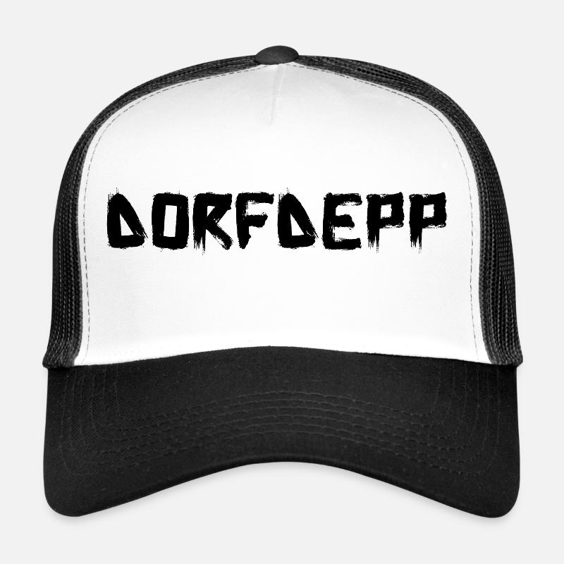 DORFDEPP - Trucker Cap - Weiß/Schwarz