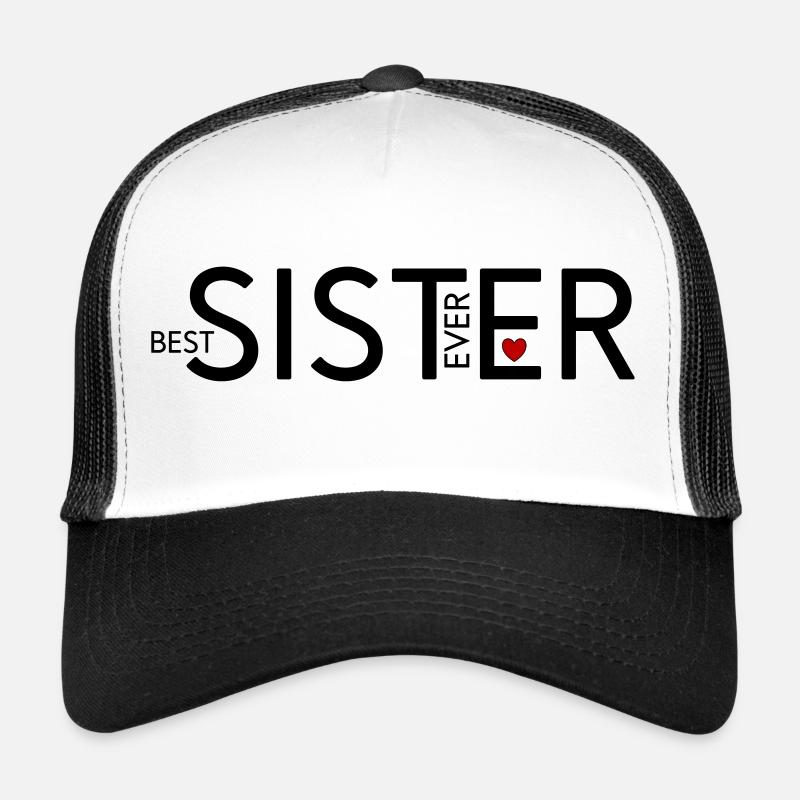Schwester - Trucker Cap - Weiß/Schwarz