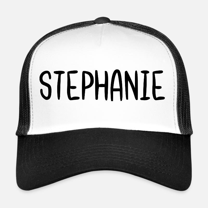 Stephanie Custom Name Schriftart Text Geburtstag Trucker Cap