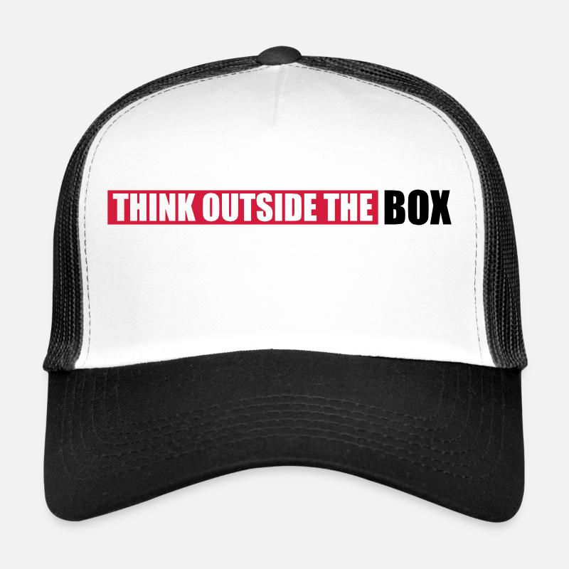 Saying Outside Thinking Trucker Cap