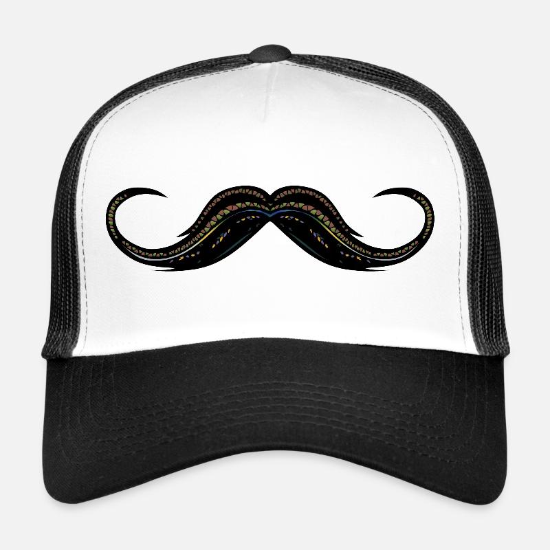 moustache moustachu Casquette trucker 