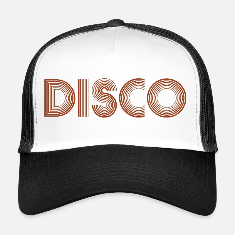 DISCO Tanzen Discokugel - Trucker Cap - Weiß/Schwarz