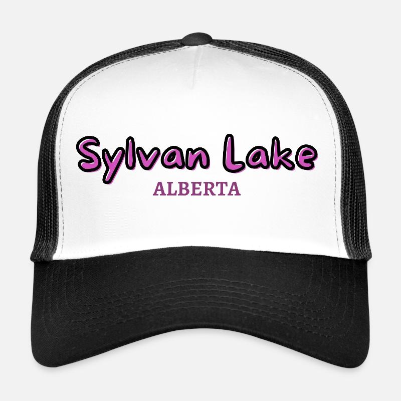Sylvan Lake Alberta - Trucker Cap - white/black