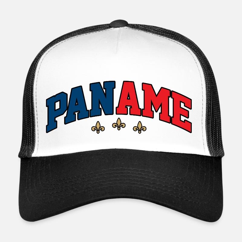 Logo Paname : Design collégial couleurs de Paris Casquette trucker 