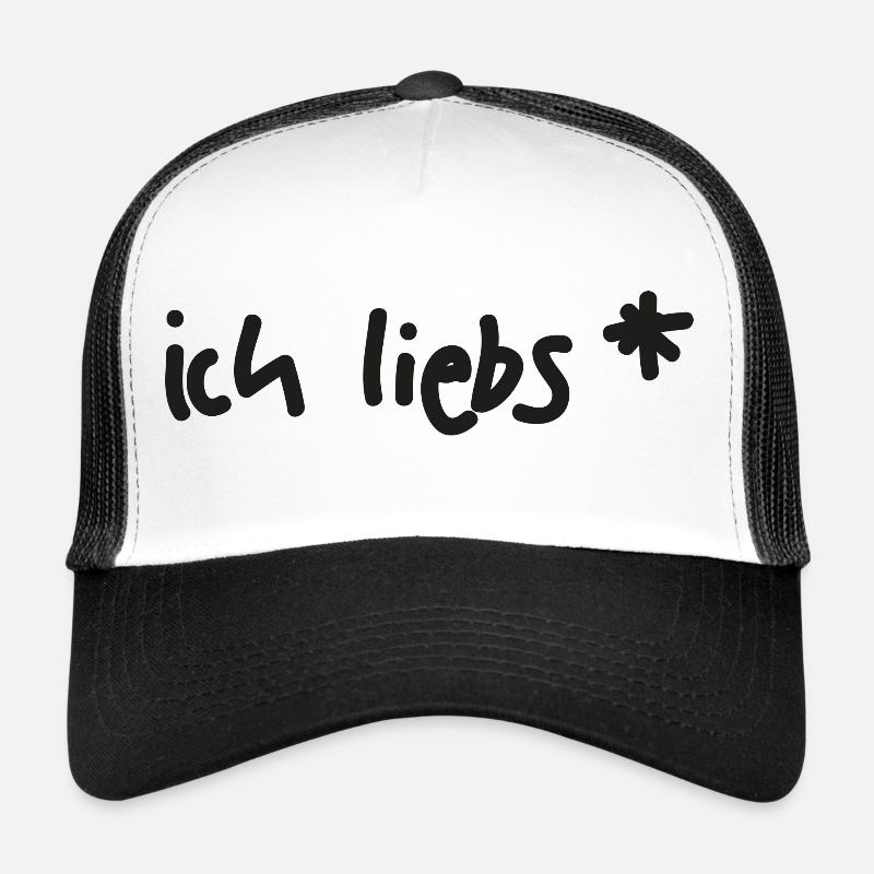 ich liebs - Trucker Cap - Weiß/Schwarz