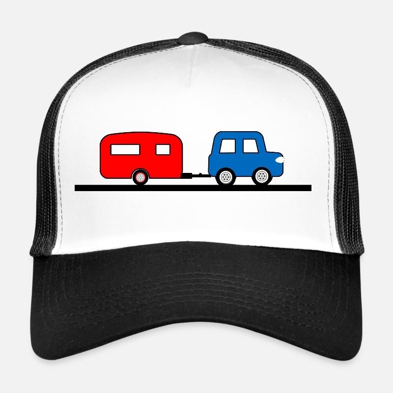 Auto - Trucker Cap - Weiß/Schwarz