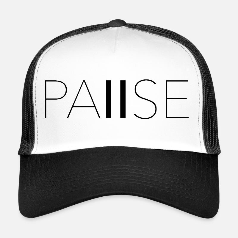 PAIISE - Trucker Cap - Weiß/Schwarz
