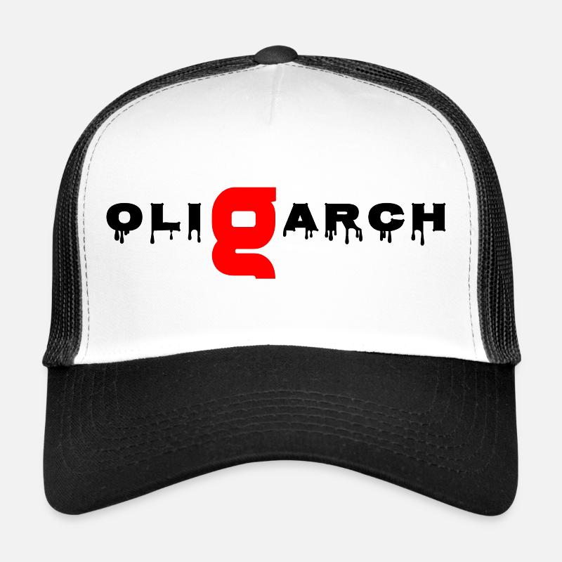 Oligarch - Trucker Cap - Weiß/Schwarz