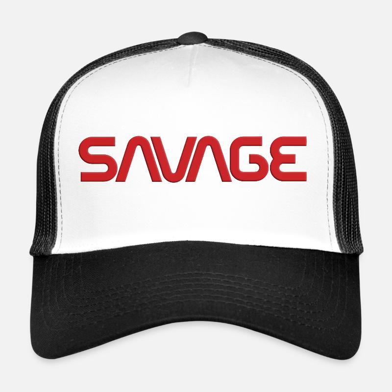 Savage Industries - Trucker Cap - white/black