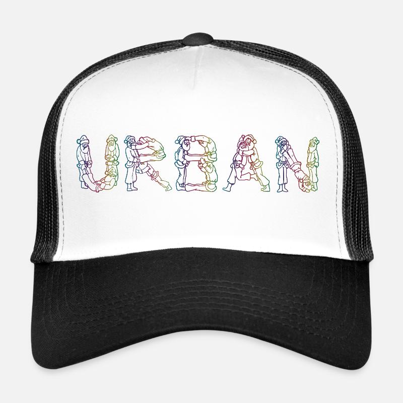 urban 3 - Trucker Cap - white/black