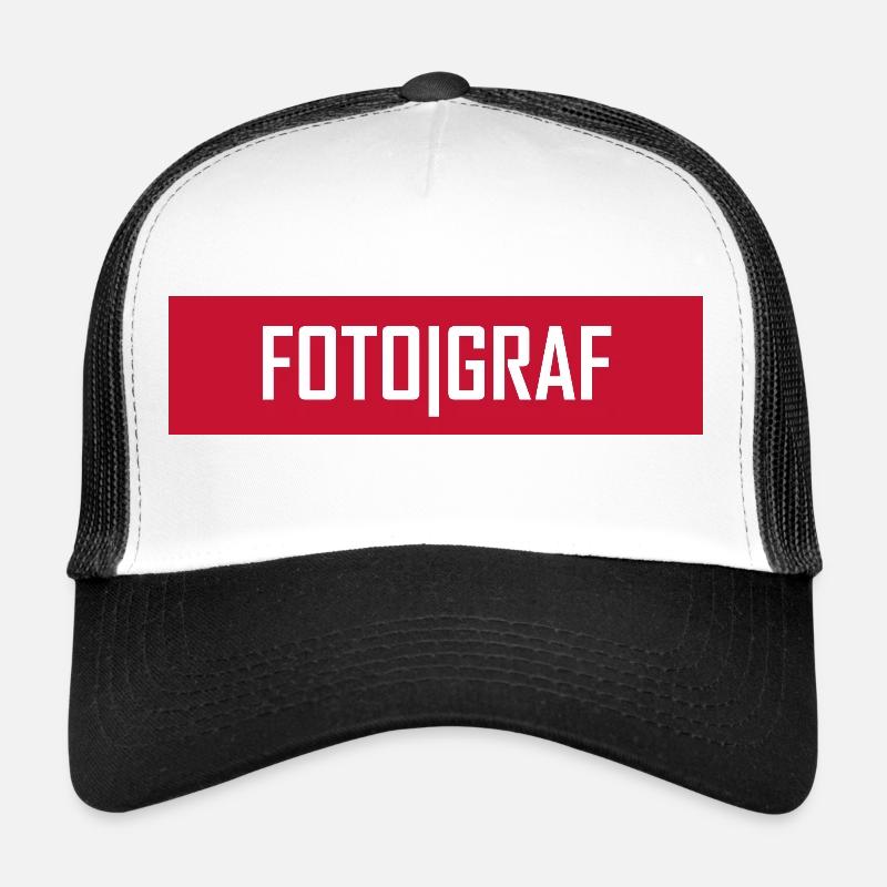 Fotograf - Trucker Cap - Weiß/Schwarz