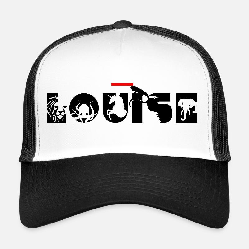 Louise - Trucker Cap - Weiß/Schwarz