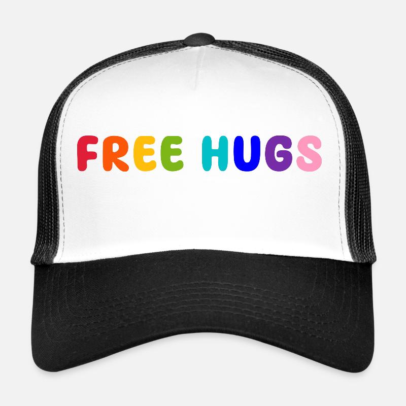 free hugs - Trucker Cap - Weiß/Schwarz