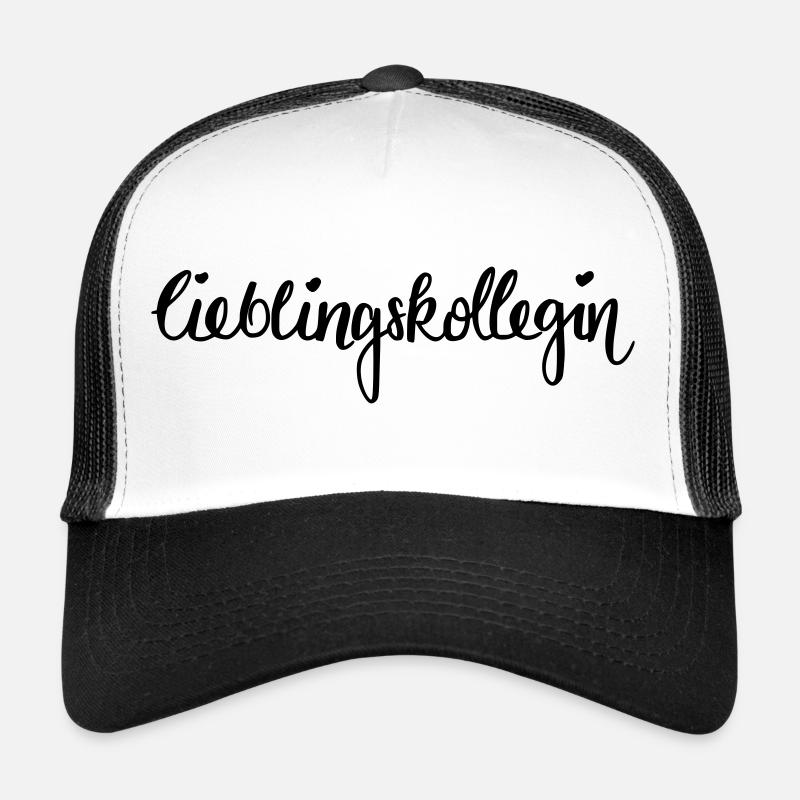 Lieblingskollegin - Trucker Cap - Weiß/Schwarz