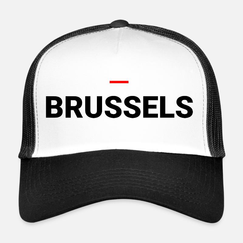 BRÜSSEL - Trucker Cap - Weiß/Schwarz