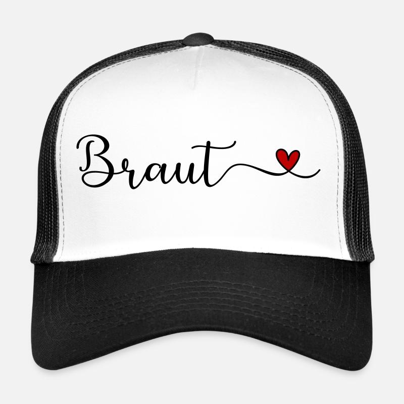 Braut - Trucker Cap - Weiß/Schwarz