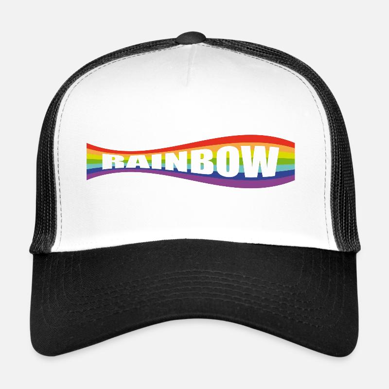 Variation du drapeau arc-en-ciel Casquette trucker 