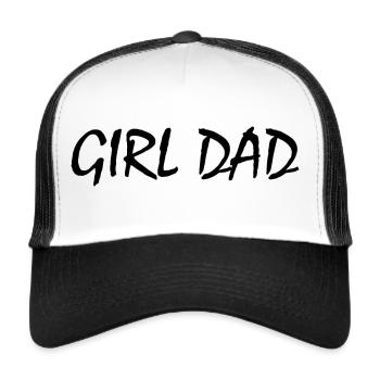 Girl dad - Trucker Cap - Weiß/Schwarz - Vorne