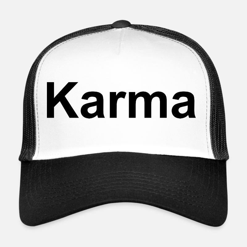 Karma Noir Casquette trucker 