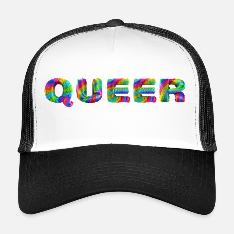Queer - Trucker Cap - white/black
